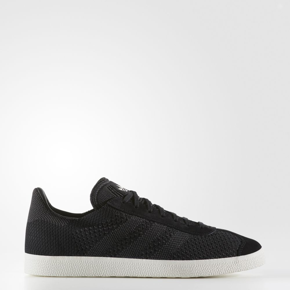 Adidas Gazelle Primeknit - Originals γυναικεια - Μαυρα/Μαυρα/Ασπρα,Μέγεθος: EU 36 – 54 2/3 (279TKEAQ